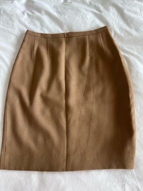 Women's Tailored Brown Pencil Skirt